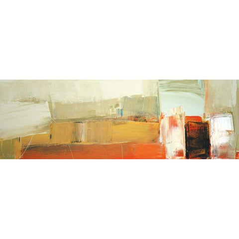 Interfuse White Modern Wood Framed Art Print by Shire, Martin