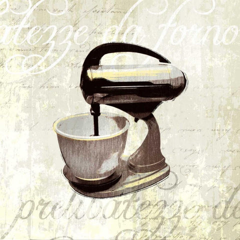 Kitchen Help IV Black Modern Wood Framed Art Print with Double Matting by Venter, Tandi