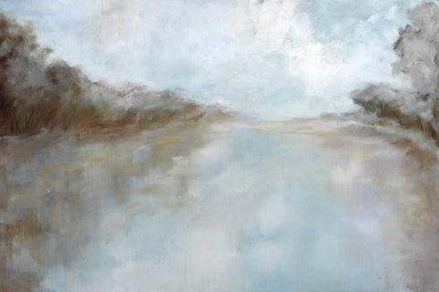 Through The Haze Black Ornate Wood Framed Art Print with Double Matting by Ellens, Jacqueline