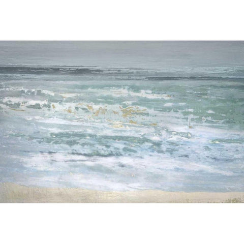 Spindrift Gold Ornate Wood Framed Art Print with Double Matting by Gold, Caroline