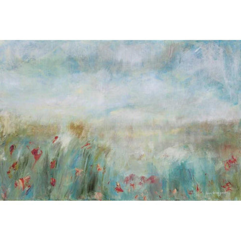 Wild Garden Black Modern Wood Framed Art Print by Parker, Karen Lorena