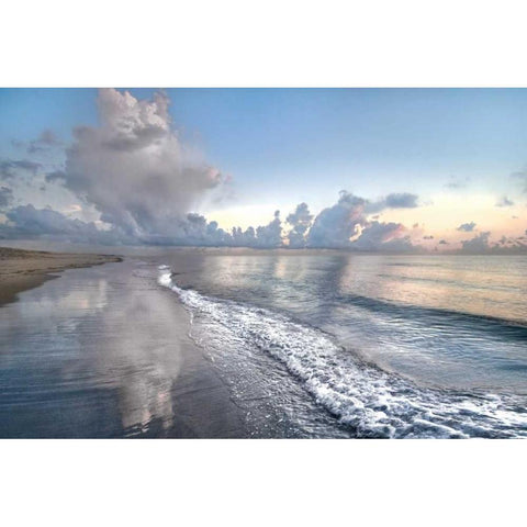Quiet Morning Black Modern Wood Framed Art Print by Celebrate Life Gallery,