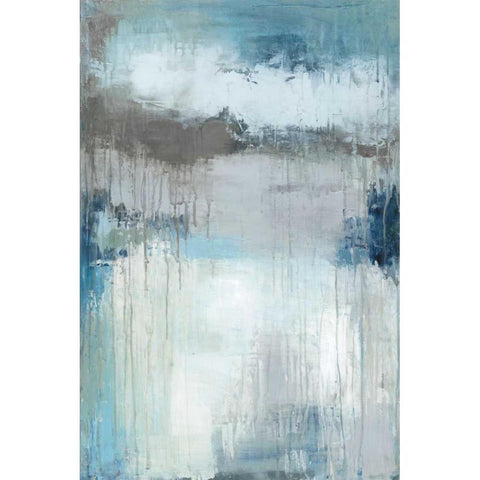 Wash My Blues Away Black Modern Wood Framed Art Print with Double Matting by Pasion, Wani
