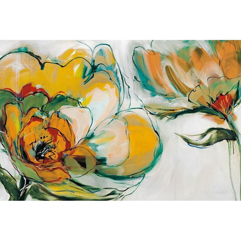 Bloomed III White Modern Wood Framed Art Print by Fitsimmons, A.
