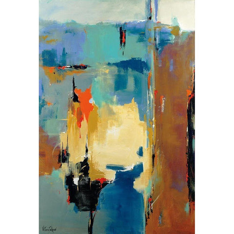 Waterfall White Modern Wood Framed Art Print by Jackson, Victoria