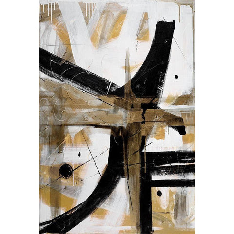 New Day Black Modern Wood Framed Art Print with Double Matting by Fournier, Joyce