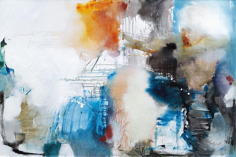 Thompsons Bay Black Ornate Wood Framed Art Print with Double Matting by Barnes, Natasha