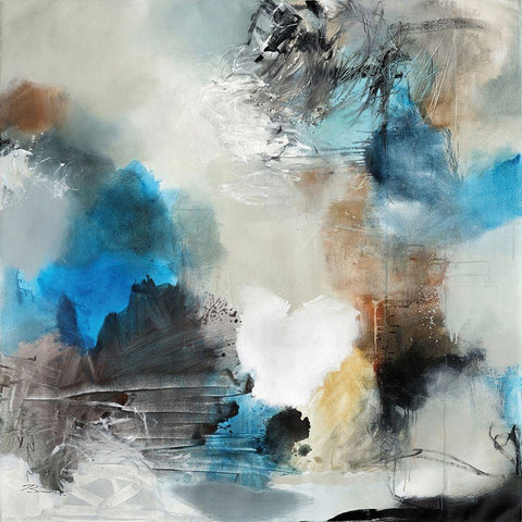 Wind In My Sail Black Modern Wood Framed Art Print by Barnes, Natasha