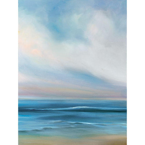 Cove Walk I Black Modern Wood Framed Art Print with Double Matting by Parent, Joanne
