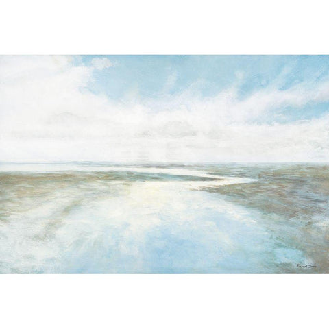Low Tides Gold Ornate Wood Framed Art Print with Double Matting by Davis, Rockwell