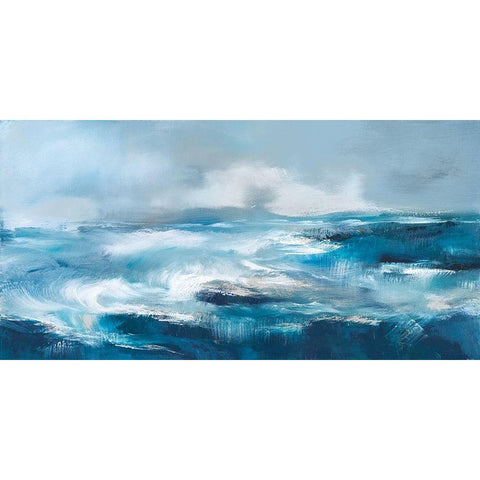 Storm Surf White Modern Wood Framed Art Print by Parent, Joanne