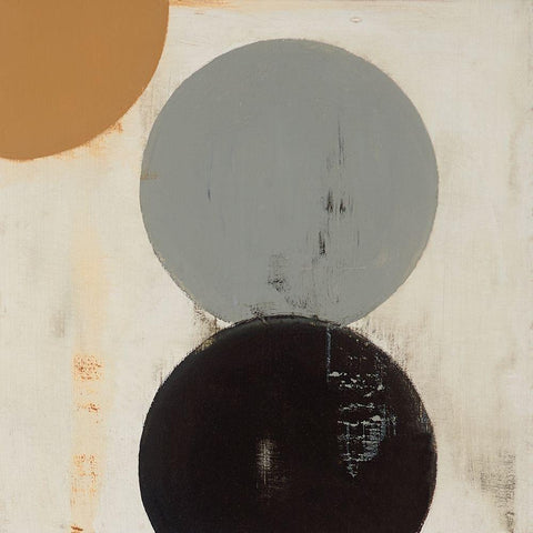 Terra Circles II Gold Ornate Wood Framed Art Print with Double Matting by Skinner, David