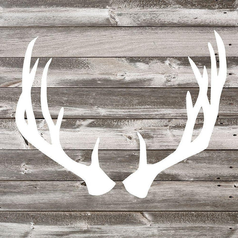 Antler Art I Black Modern Wood Framed Art Print with Double Matting by Venter, Tandi