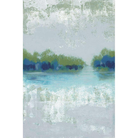 Misty View I Black Modern Wood Framed Art Print with Double Matting by Vindedzis, Rita