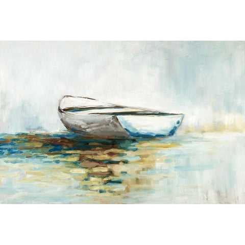 In The Shallows Black Modern Wood Framed Art Print by Ellens, Jacquelline