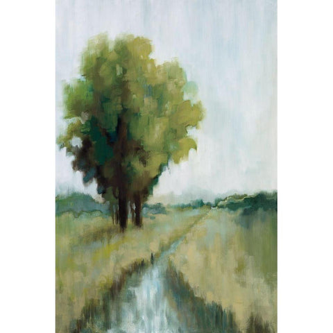 One View Black Modern Wood Framed Art Print with Double Matting by Ellens, Jacqueline