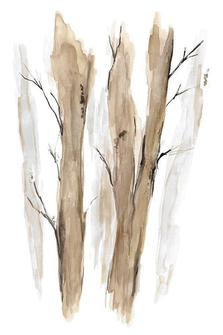 Wandering II White Modern Wood Framed Art Print with Double Matting by Golden, Corrie