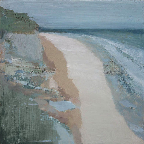 Covehithe White Modern Wood Framed Art Print by Gold, Caroline