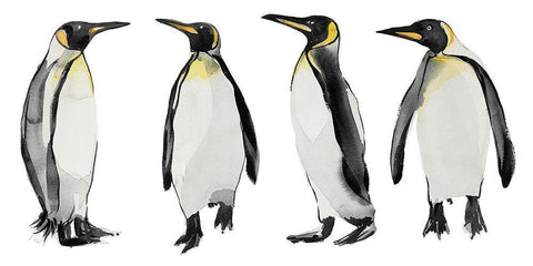 The Colony White Modern Wood Framed Art Print with Double Matting by Billinghurst, Marina