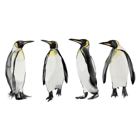 The Colony Black Modern Wood Framed Art Print with Double Matting by Billinghurst, Marina