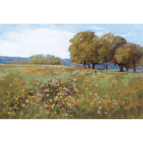 Spring Day Black Modern Wood Framed Art Print by Cassell, Sherri