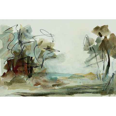 Backroads I White Modern Wood Framed Art Print by Ellens, Jacqueline