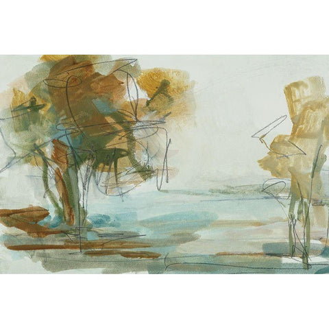 Backroads II Black Modern Wood Framed Art Print by Ellens, Jacqueline