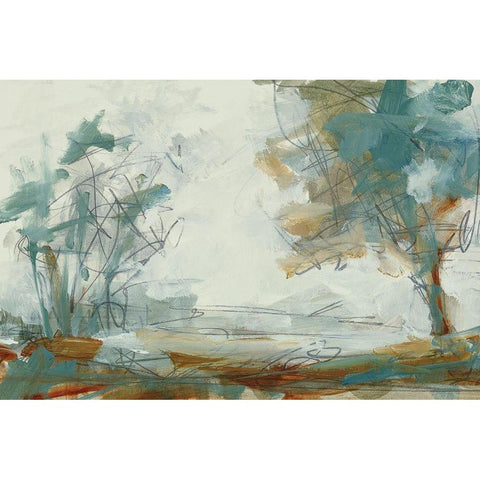 Backroads III White Modern Wood Framed Art Print by Ellens, Jacqueline