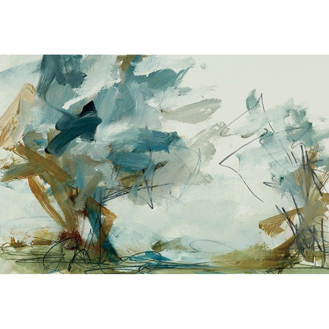 Backroads IV Black Modern Wood Framed Art Print with Double Matting by Ellens, Jacqueline