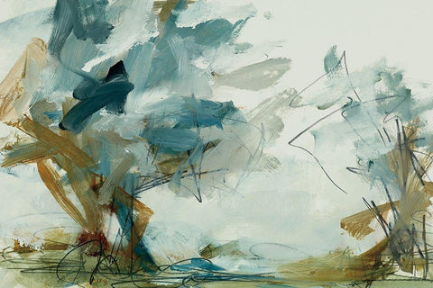 Backroads IV Black Ornate Wood Framed Art Print with Double Matting by Ellens, Jacqueline