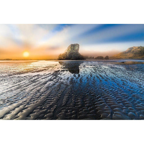 Light in the Dark Black Modern Wood Framed Art Print with Double Matting by Celebrate Life Gallery