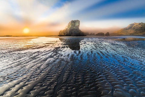 Light in the Dark White Modern Wood Framed Art Print with Double Matting by Celebrate Life Gallery