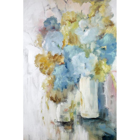 Lilies Black Modern Wood Framed Art Print by Buckley, Mary