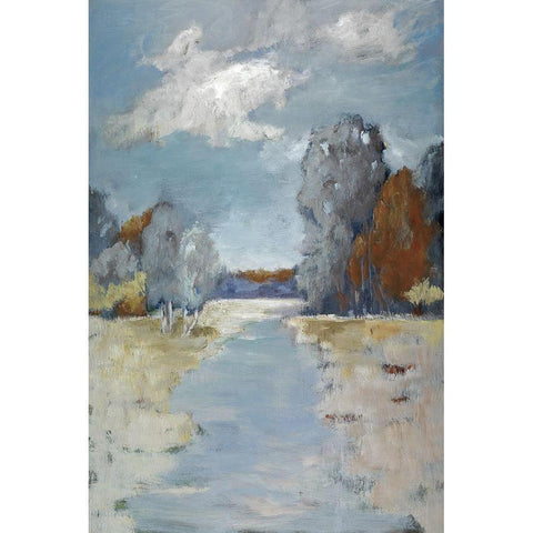 Riverdale White Modern Wood Framed Art Print by Buckley, Mary