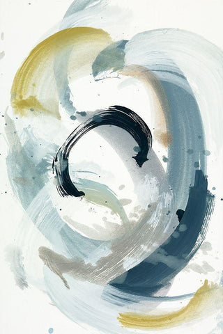 Centered On You I White Modern Wood Framed Art Print with Double Matting by Ellens, Jacqueline