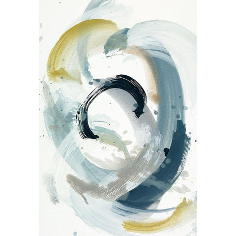Centered On You I Black Modern Wood Framed Art Print with Double Matting by Ellens, Jacqueline