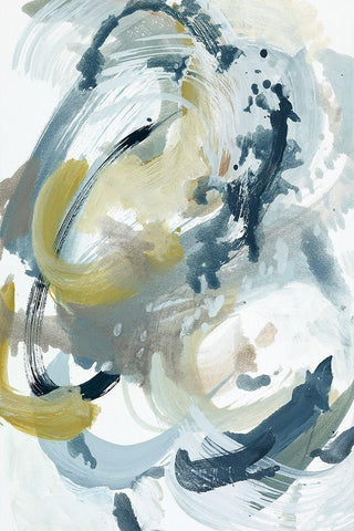 Centered On You II White Modern Wood Framed Art Print with Double Matting by Ellens, Jacqueline