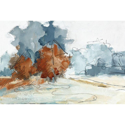 Backroads V White Modern Wood Framed Art Print by Ellens, Jacqueline