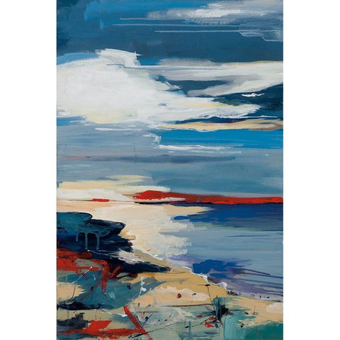 Wilderness Black Modern Wood Framed Art Print with Double Matting by Fitzsimmons, A.