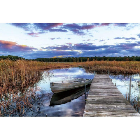 Serenity Black Modern Wood Framed Art Print by Howarth, Gail