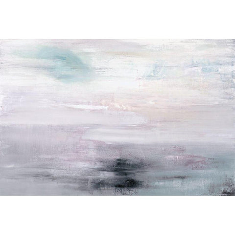 The Amethyst Seas White Modern Wood Framed Art Print by Ross, Heather