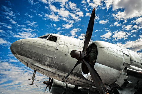 Looking Upward White Modern Wood Framed Art Print with Double Matting by Smith, Ken