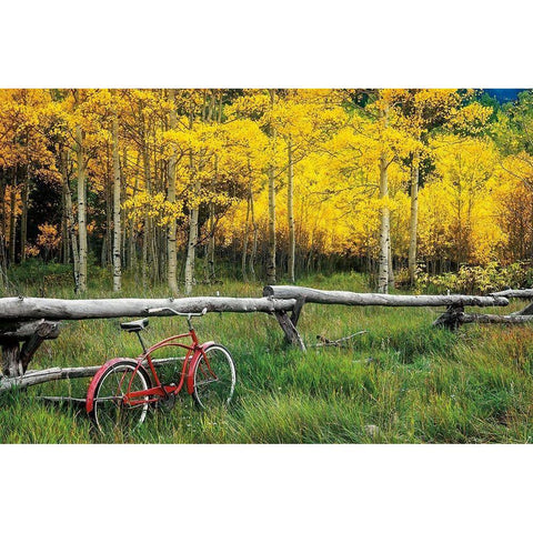 Red Cruiser White Modern Wood Framed Art Print by Smith, Ken