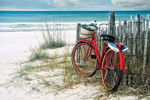 Summer Breeze White Modern Wood Framed Art Print with Double Matting by Smith, Ken