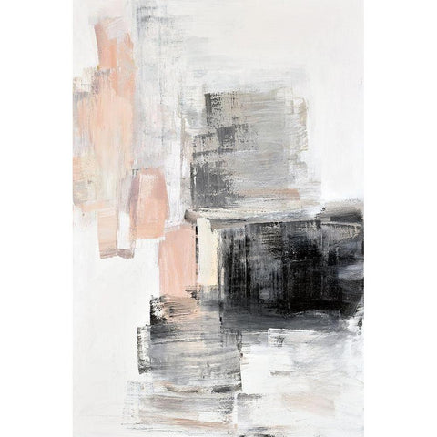 Peaches I Black Modern Wood Framed Art Print by Snow , Aerial