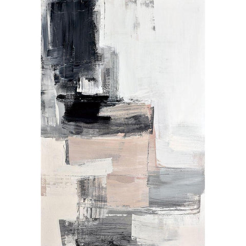 Peaches II Black Modern Wood Framed Art Print by Snow , Aerial