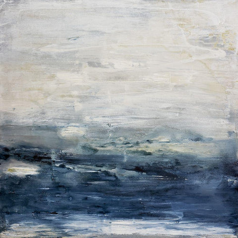 Oceania White Modern Wood Framed Art Print by Snow , Aerial