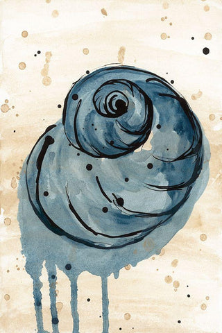 Deep Sea Treasure II White Modern Wood Framed Art Print with Double Matting by St.Amant, Yvette