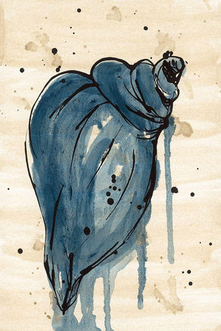 Deep Sea Treasure IV White Modern Wood Framed Art Print with Double Matting by St.Amant, Yvette