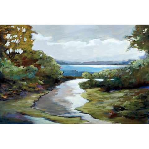 Evenings Promise Black Modern Wood Framed Art Print by Buckley, Mary Parker